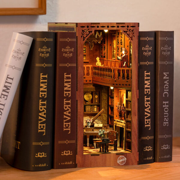 Grimm’s Cottage Library DIY Book Nook Kit | Whitby Thorne