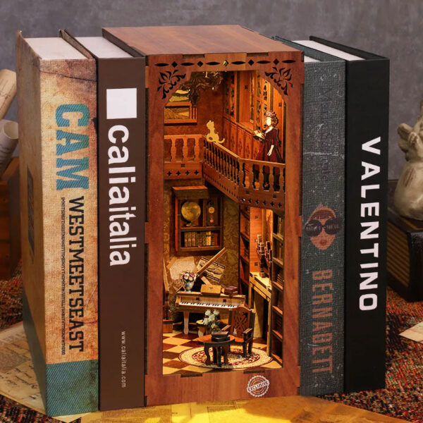 Grimm’s Cottage Library DIY Book Nook Kit | Whitby Thorne