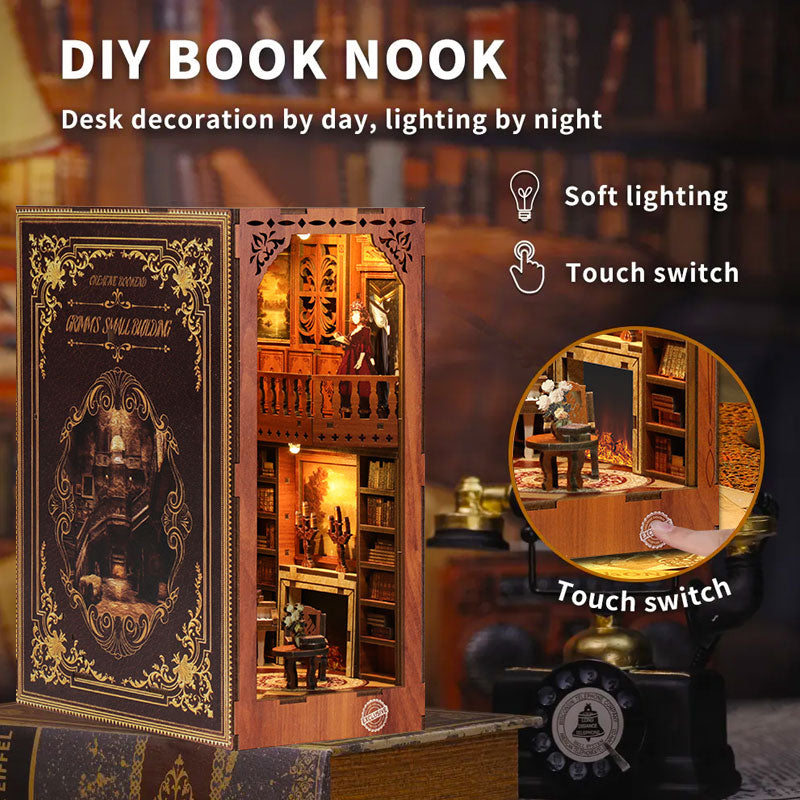 Grimm’s Cottage Library DIY Book Nook Kit | Whitby Thorne - Image 4