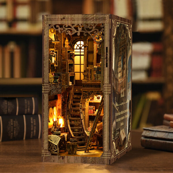 Ancient Book Collection Room DIY Book Nook Kit | Whitby Thorne