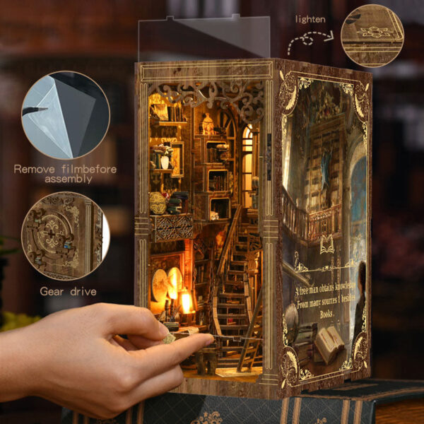 Ancient Book Collection Room DIY Book Nook Kit | Whitby Thorne