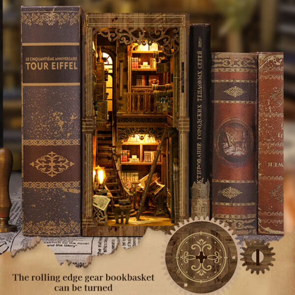 Ancient Book Collection Room DIY Book Nook Kit | Whitby Thorne