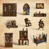 23-1 The Enchanter’s Elixirs DIY Book Nook Kit | Whitby Thorne
