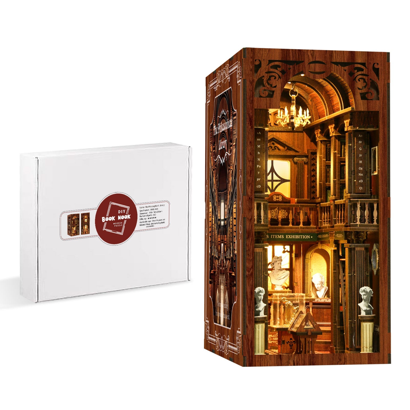 The Philosophical Library DIY Book Nook Kit | Whitby Thorne - Image 9