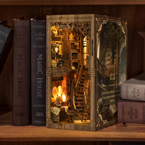 Ancient Book Collection Room DIY Book Nook Kit | Whitby Thorne