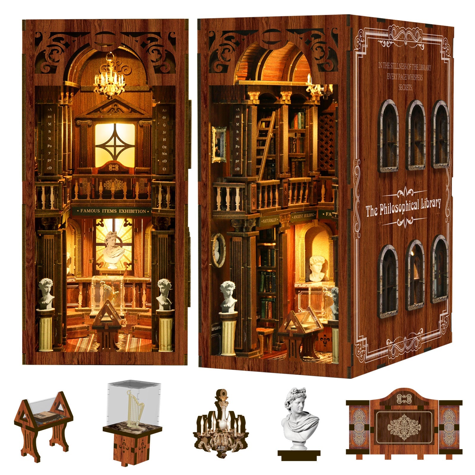 The Philosophical Library DIY Book Nook Kit | Whitby Thorne - Image 10