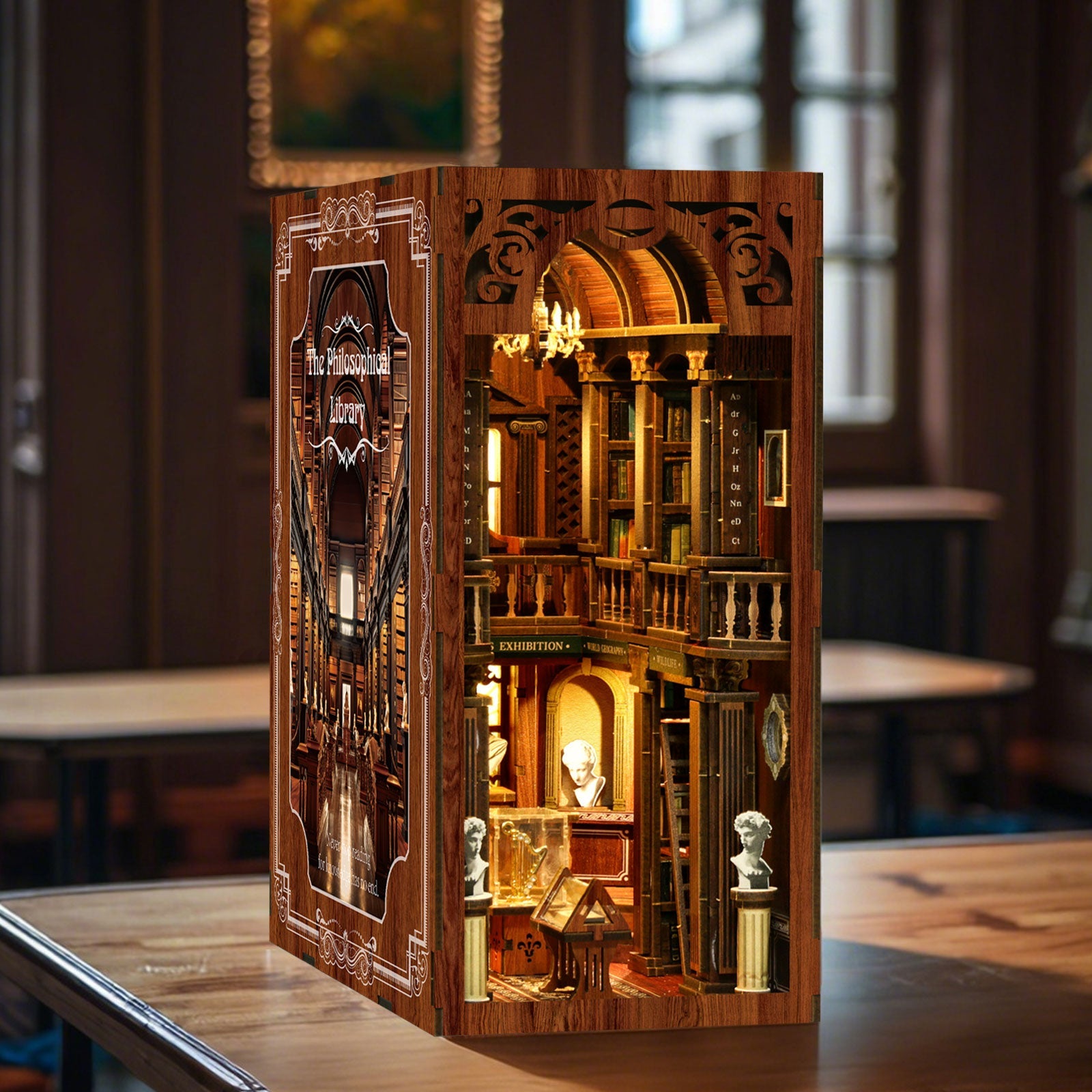The Philosophical Library DIY Book Nook Kit | Whitby Thorne