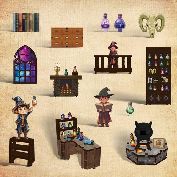 The Magic Study DIY Book Nook Kit | Whitby Thorne