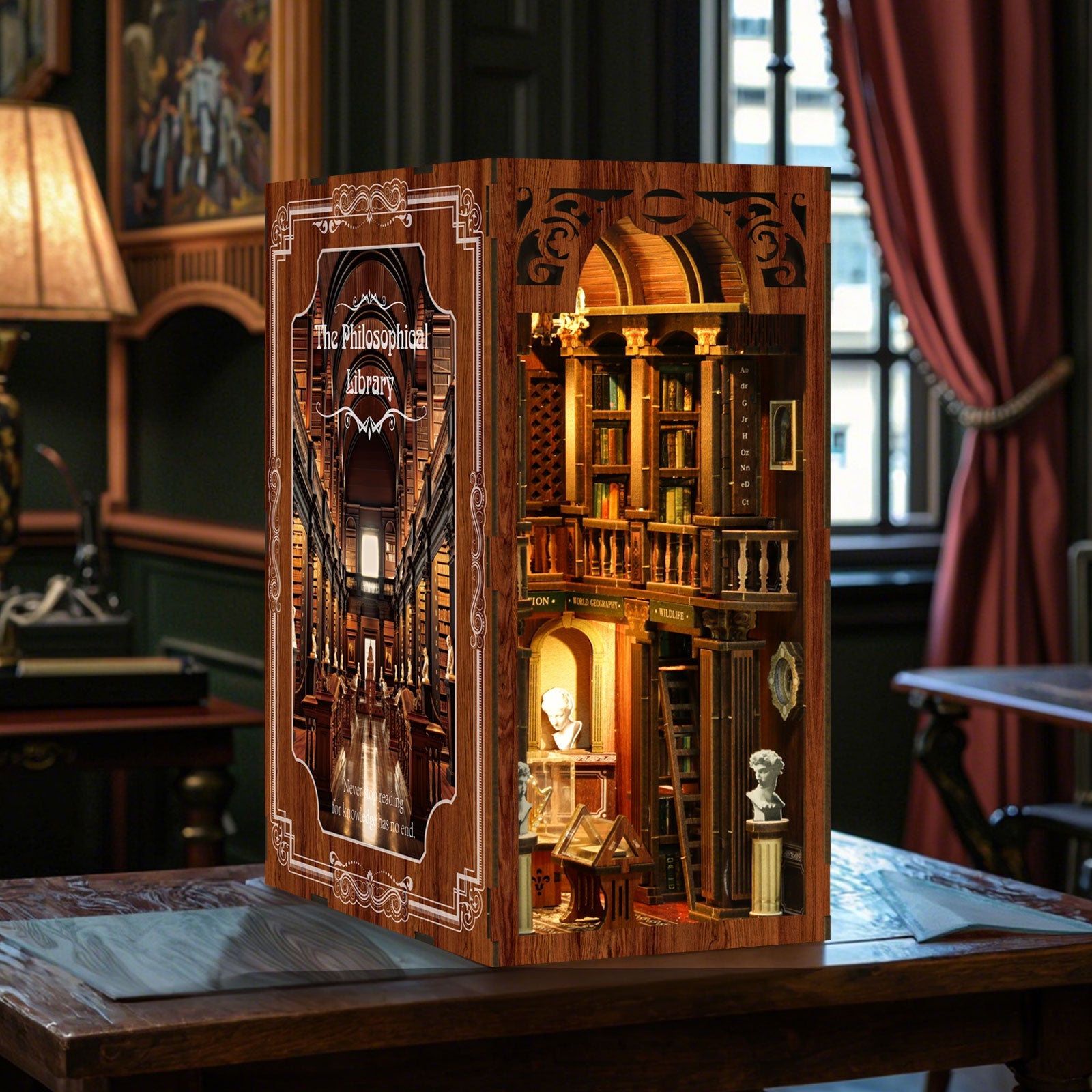 The Philosophical Library DIY Book Nook Kit | Whitby Thorne - Image 11