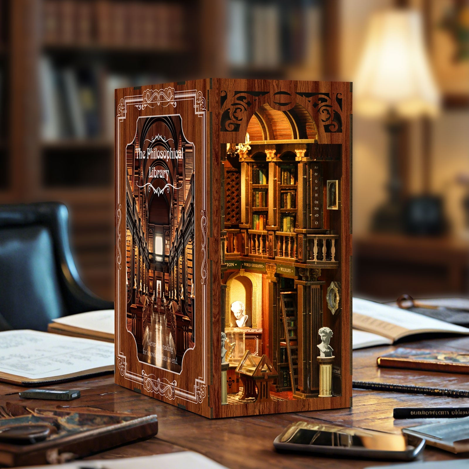 The Philosophical Library DIY Book Nook Kit | Whitby Thorne - Image 14