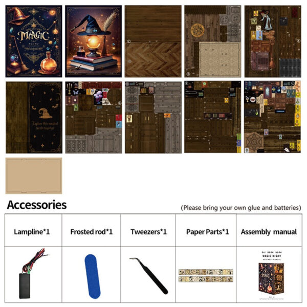 The Enchanted Witch’s Atelier DIY Book Nook Kit | Whitby Thorne
