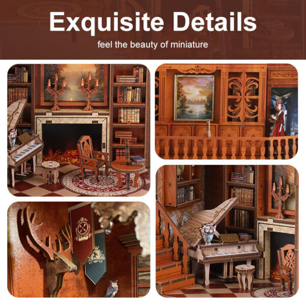 Grimm’s Cottage Library DIY Book Nook Kit | Whitby Thorne