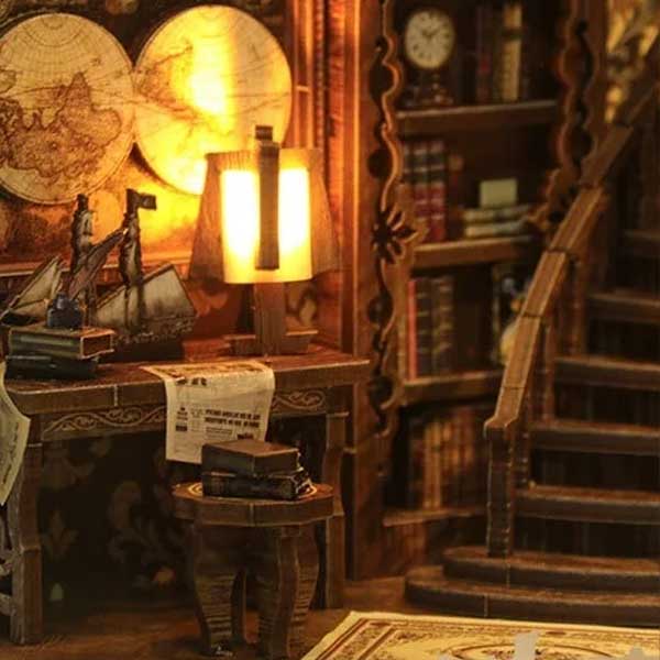 Ancient Book Collection Room DIY Book Nook Kit | Whitby Thorne