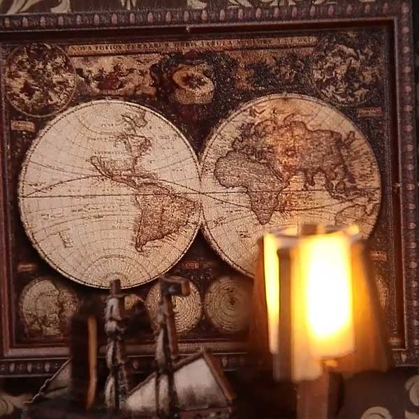 Ancient Book Collection Room DIY Book Nook Kit | Whitby Thorne